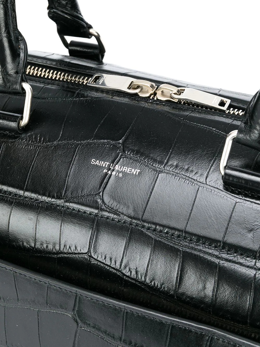 24 Hour crocodile-effect duffle bag - 4