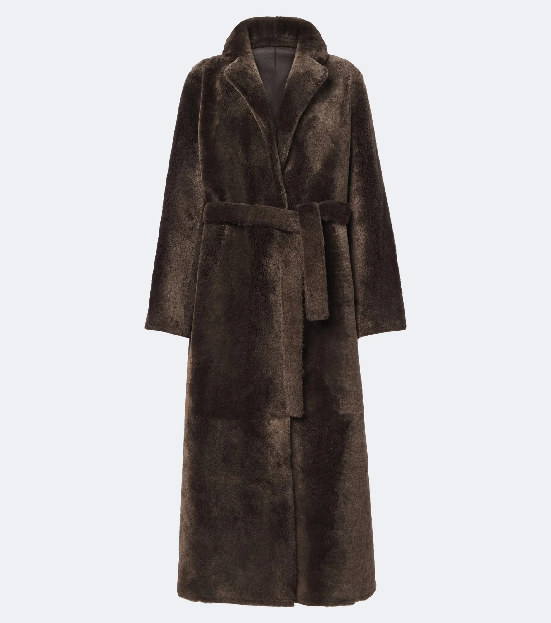 Reversible shearling and leather coat - 1