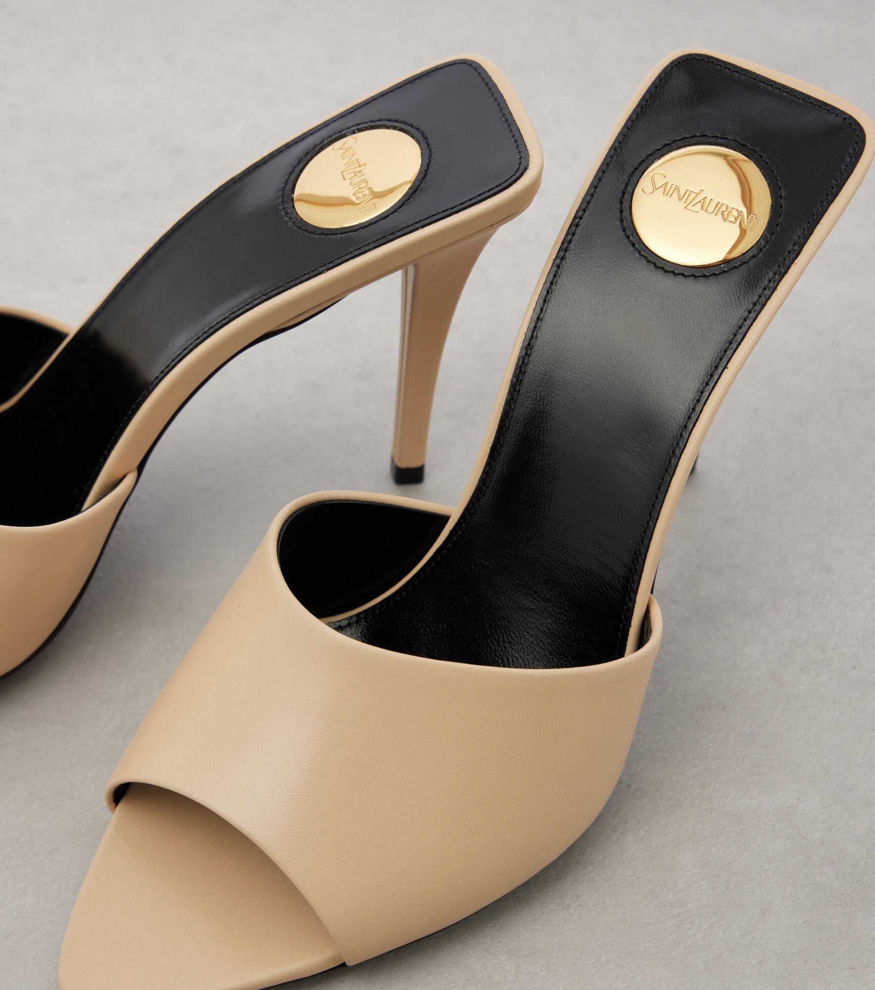 Romy 90 leather mules - 5