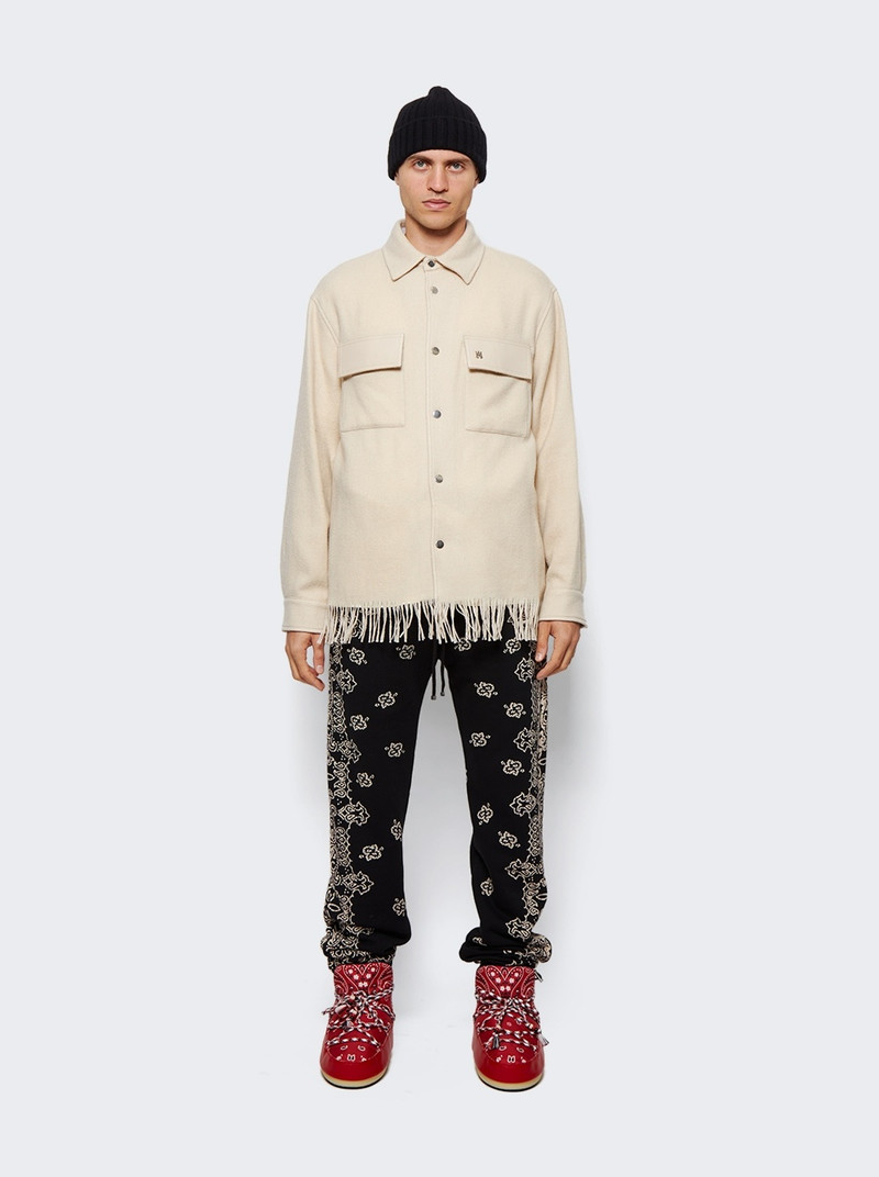 AMIRI Bandana Bleach Sweatpants Black outlook