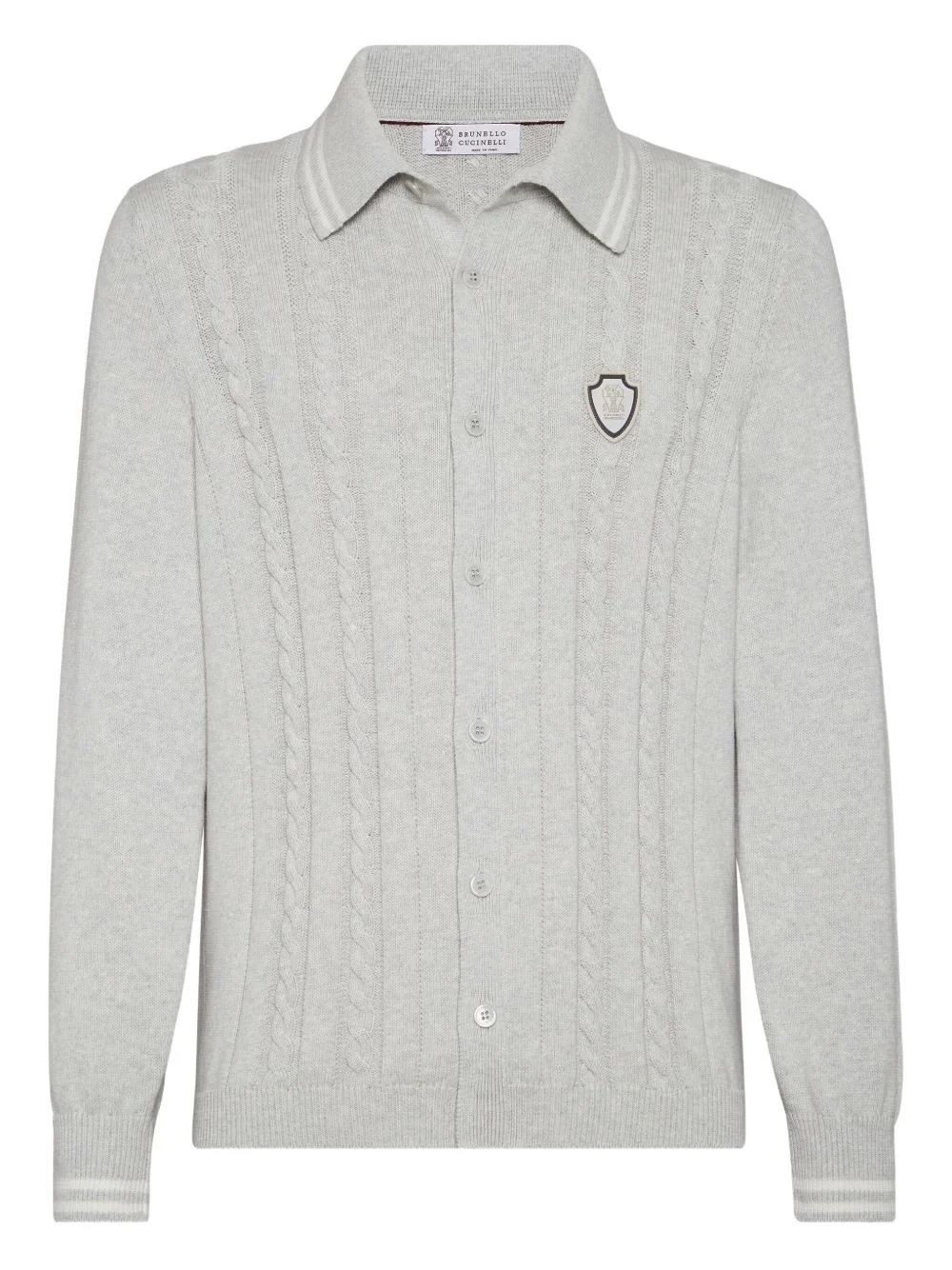 cable-knit cardigan - 1