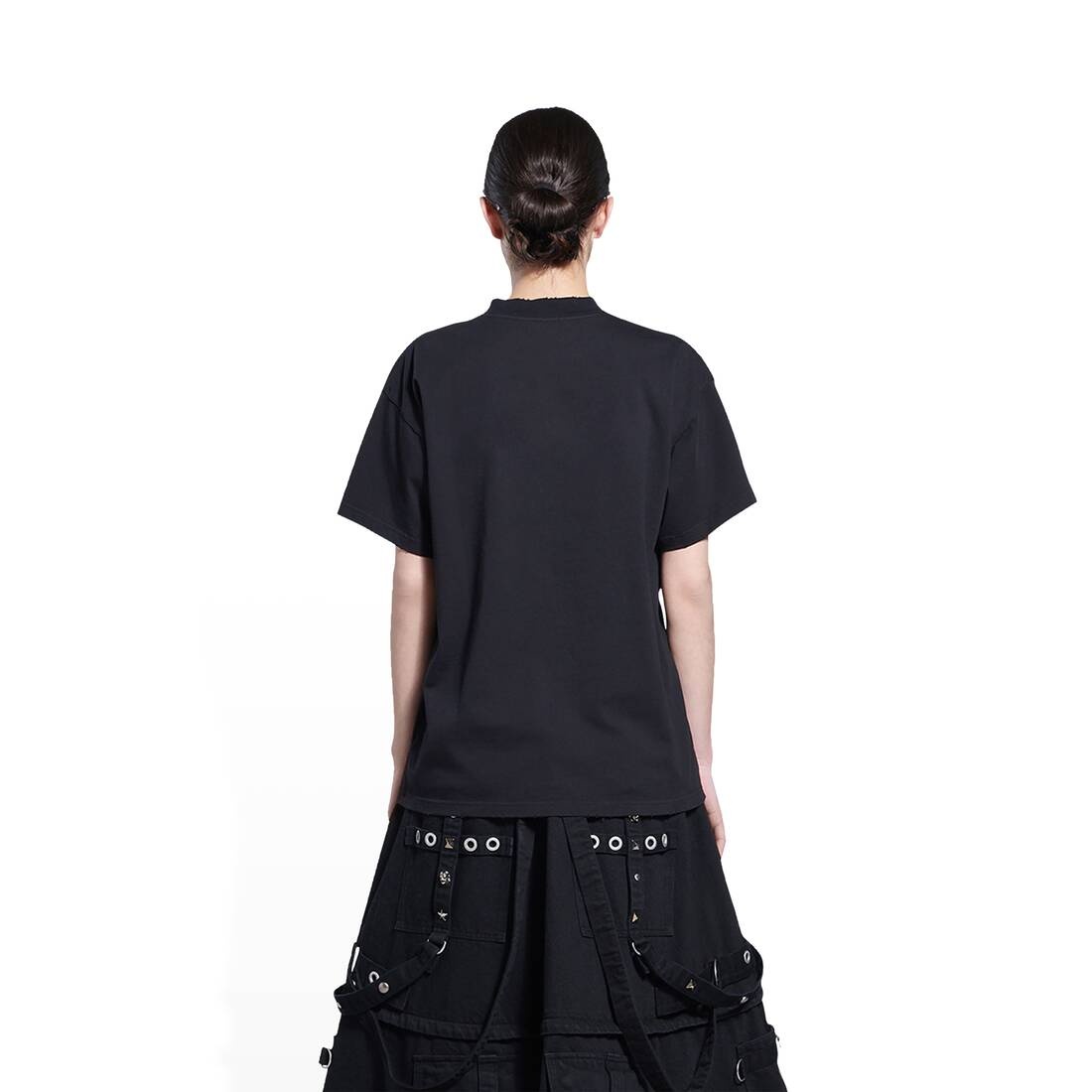 Women's Slime T-shirt Medium Fit in Black - 4