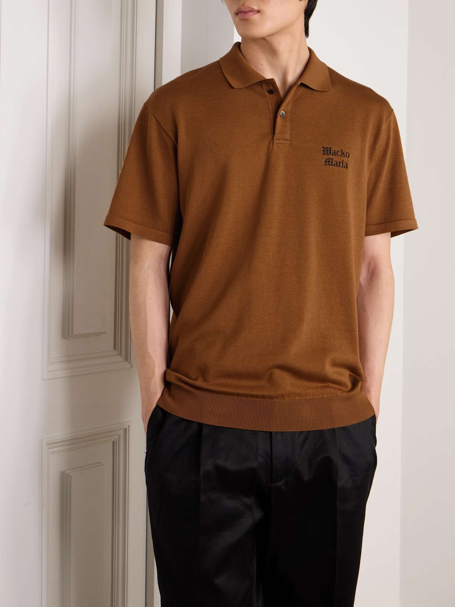 Logo-Embroidered Cotton Polo Shirt - 3