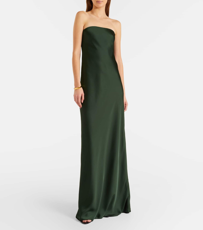 NORMA KAMALI Strapless satin gown outlook