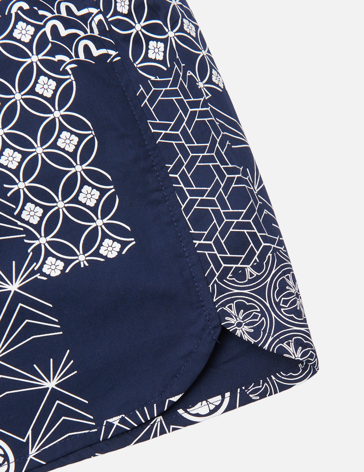 ALLOVER BROCADE AND KAMON COLLAGE PRINT BOXER SHORTS - 5