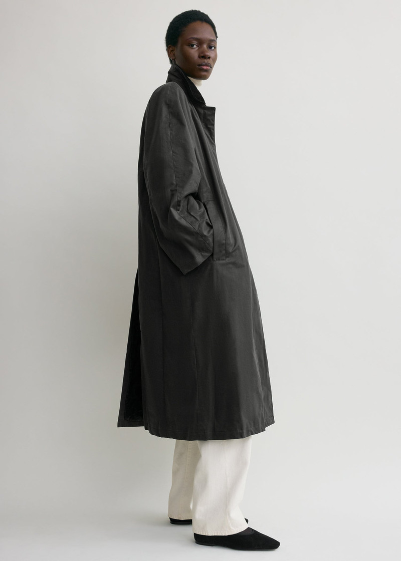 Country coat washed black 3