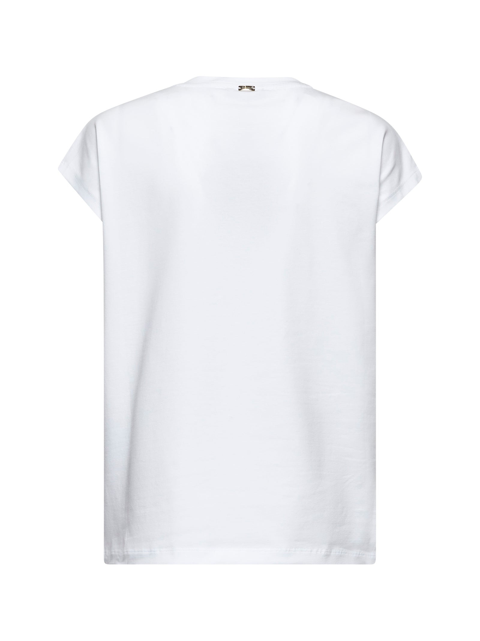 Herno Women White Interlock Jersey Logo T-Shirt - 2
