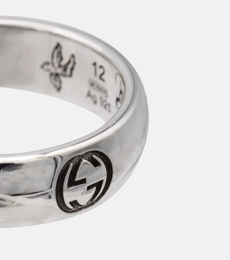 Engraved sterling silver ring - 3