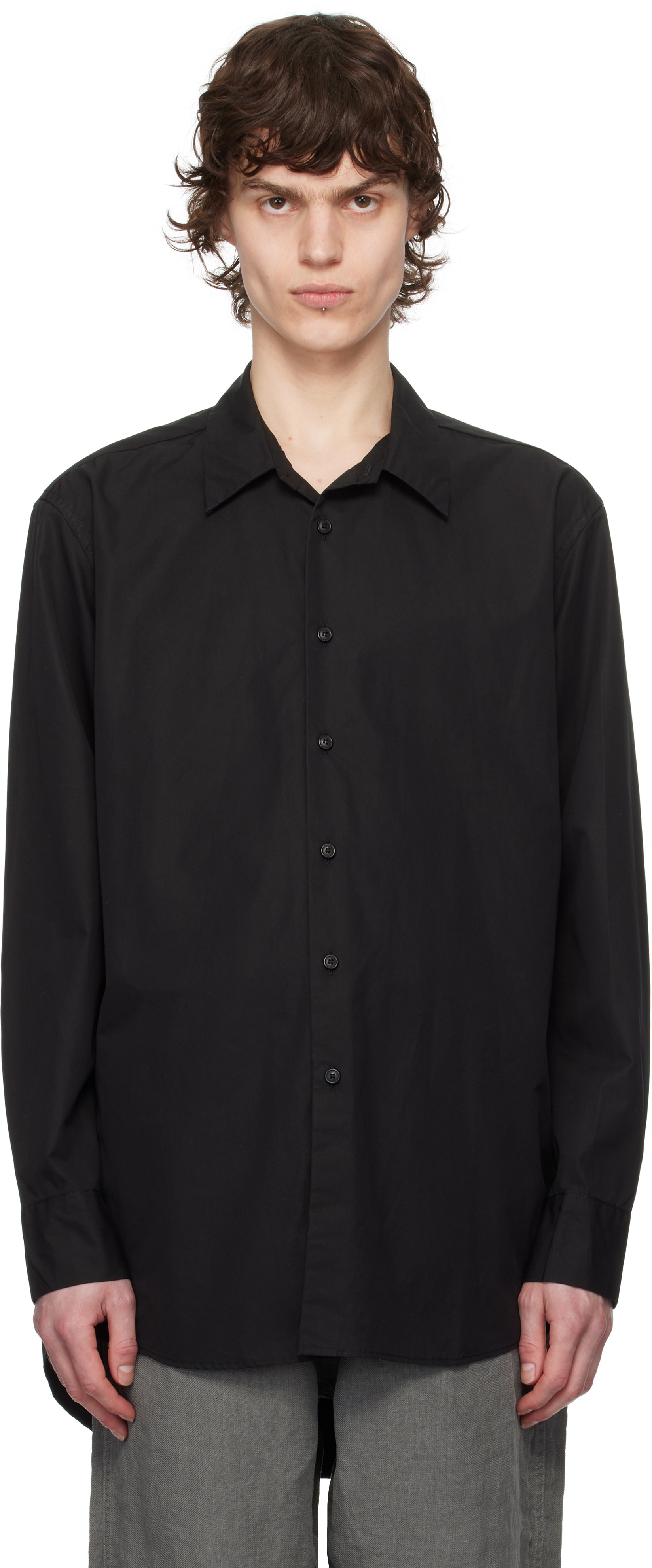 CASEY/CASEY Black Fabiano Shirt | REVERSIBLE CASEY/CASEY Black Fabiano Shirt | REVERSIBLE