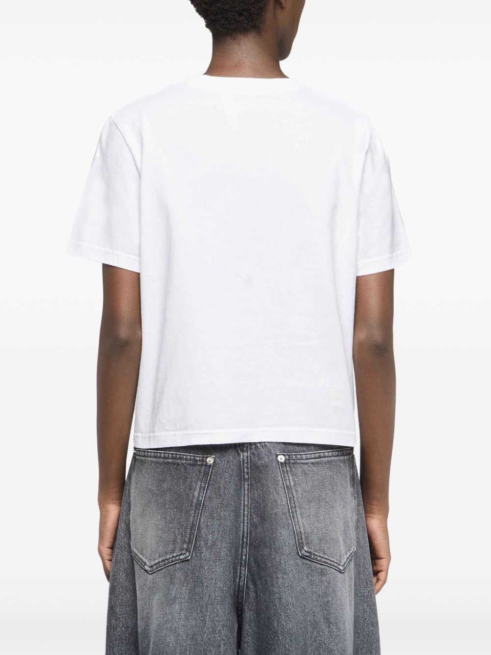 Anchor-embroidered T-shirt - 4