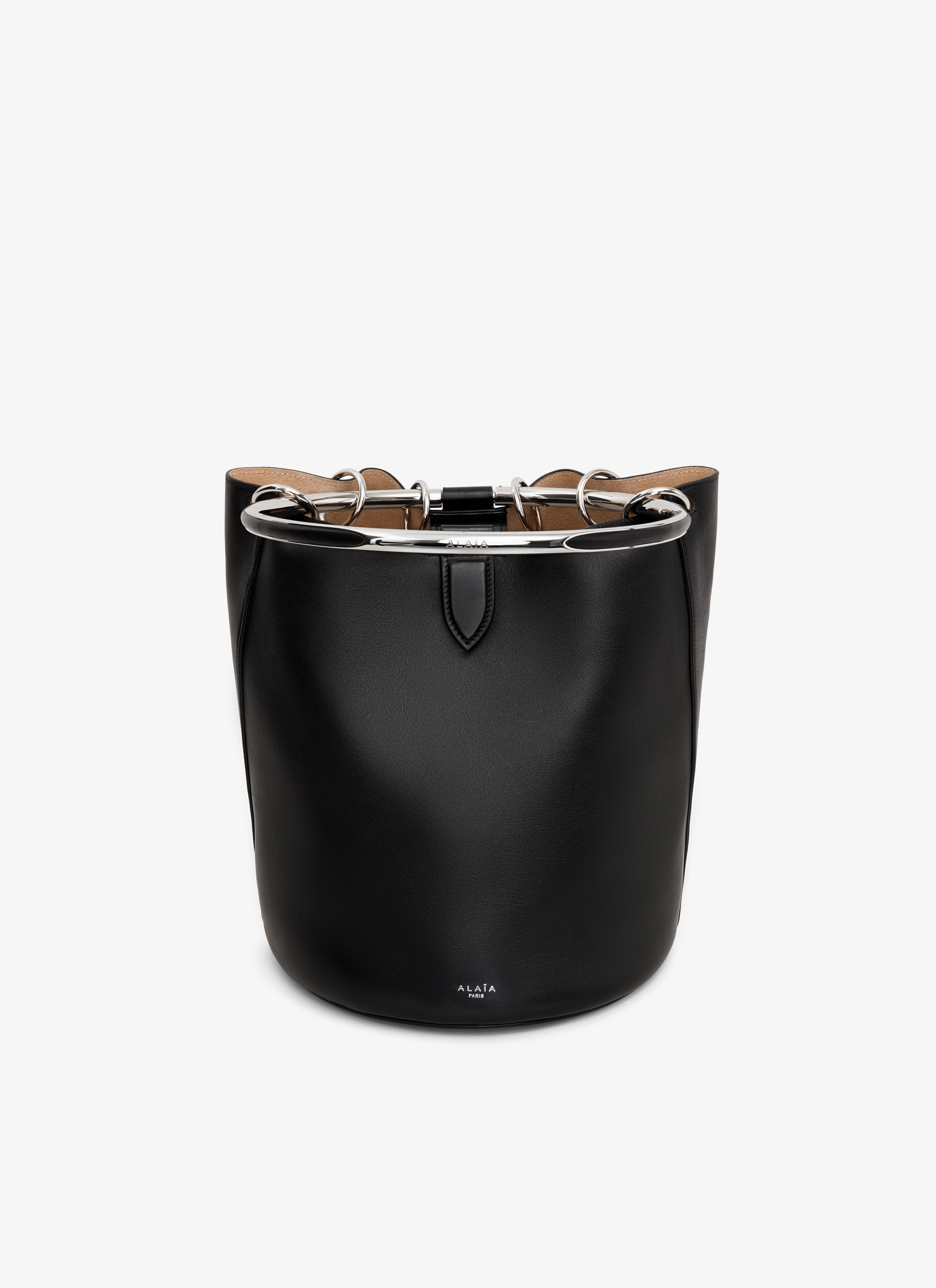 RING LARGE BUCKET BAG IN CALFSKIN - 4