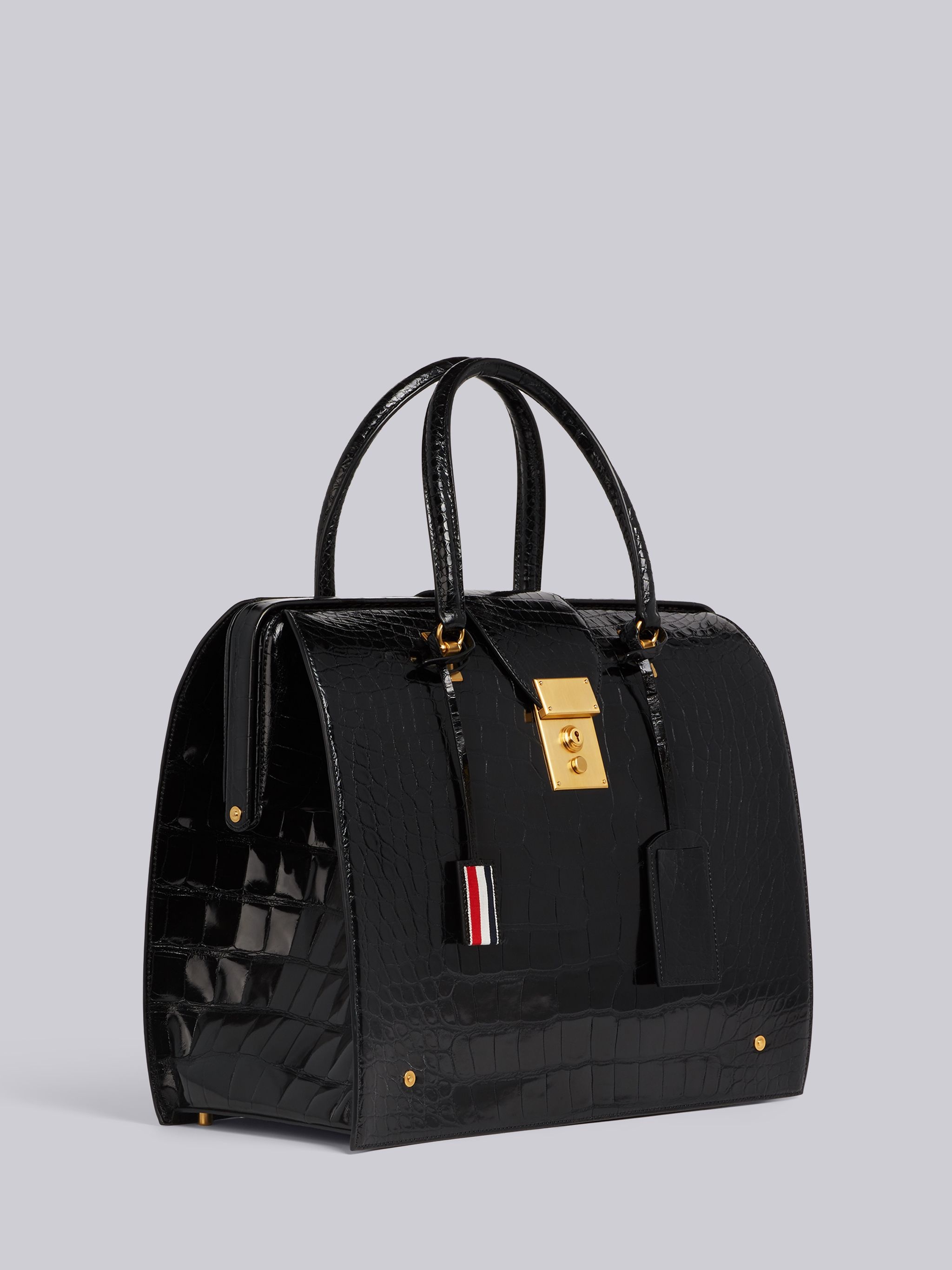 Mr. Thom Bag In Black Alligator - 3