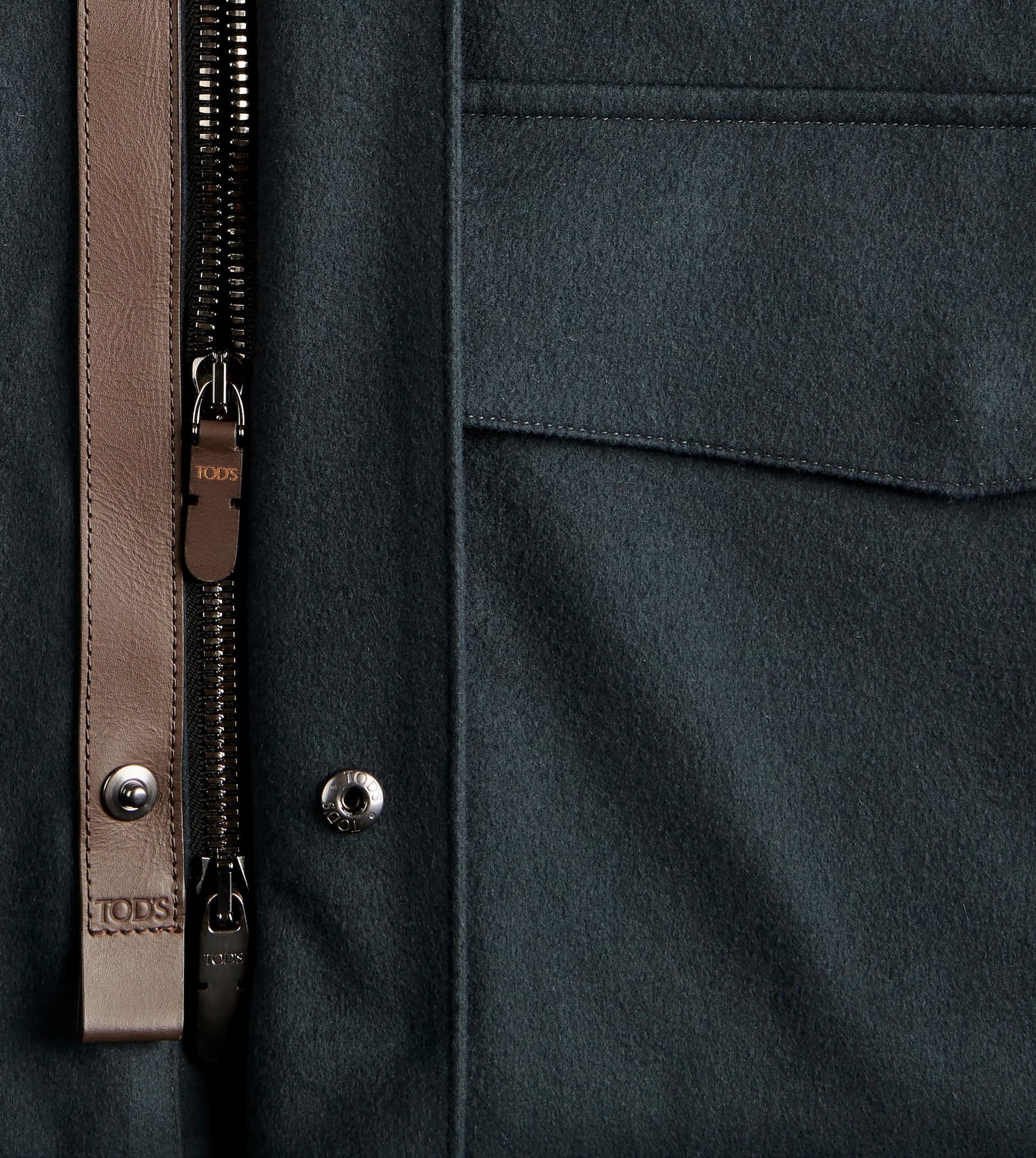 FIELD JACKET IN T15 WOOL DRAP - GREY - 7