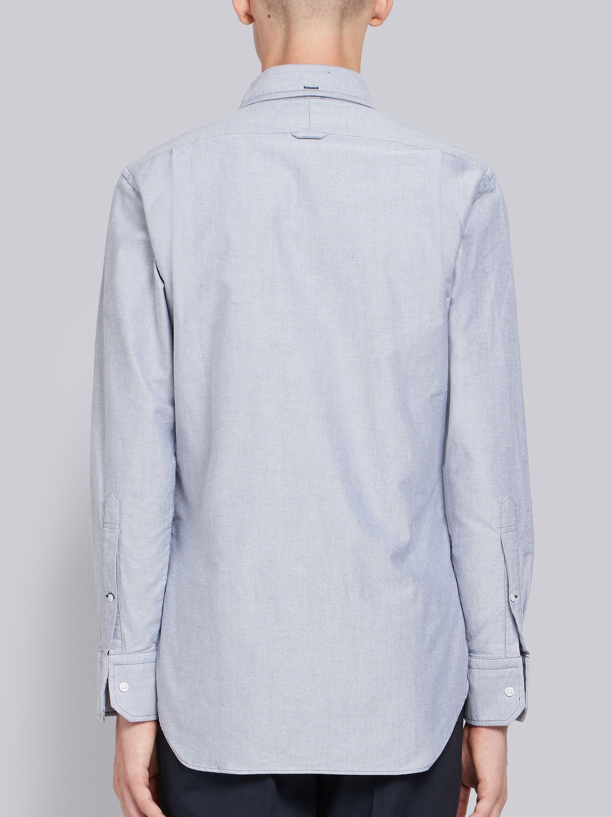 Grosgrain Placket Oxford Shirt - 4