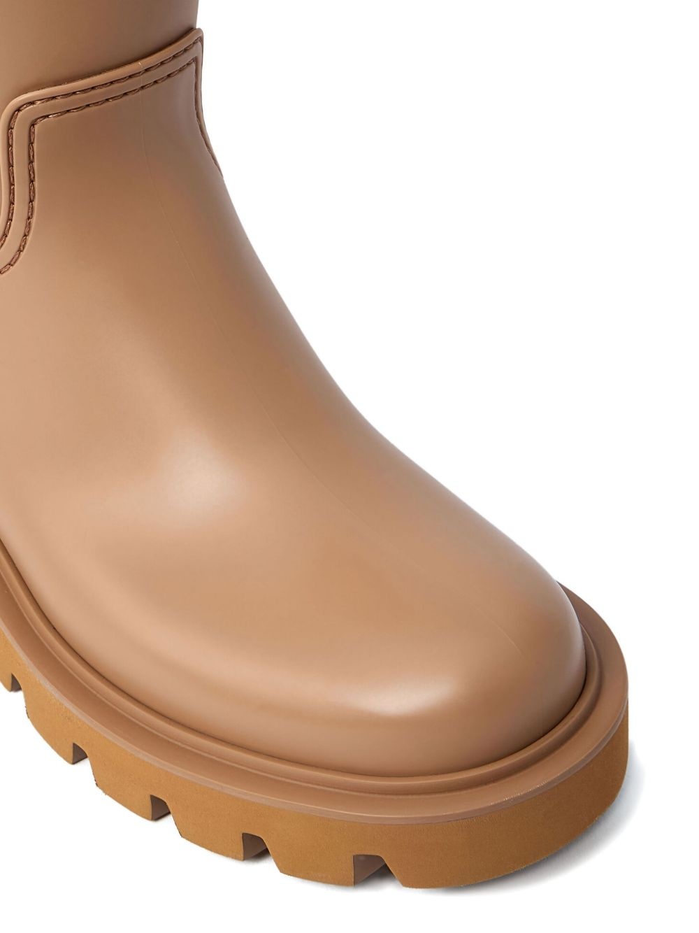 logo-patch knee-high boots - 4