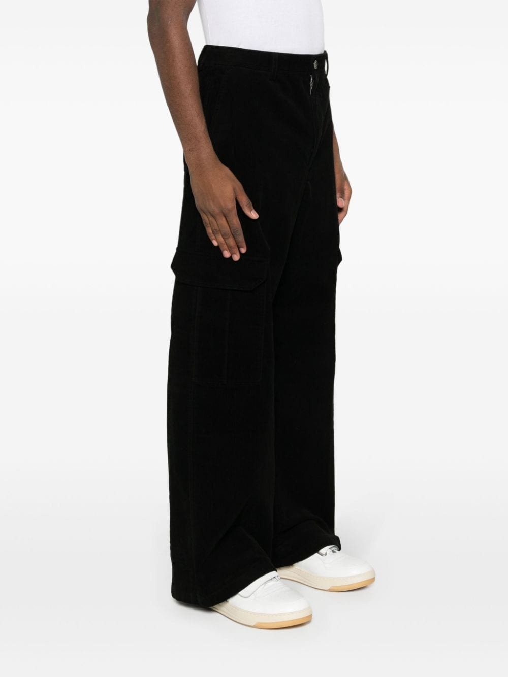 corduroy straight-leg trousers - 4