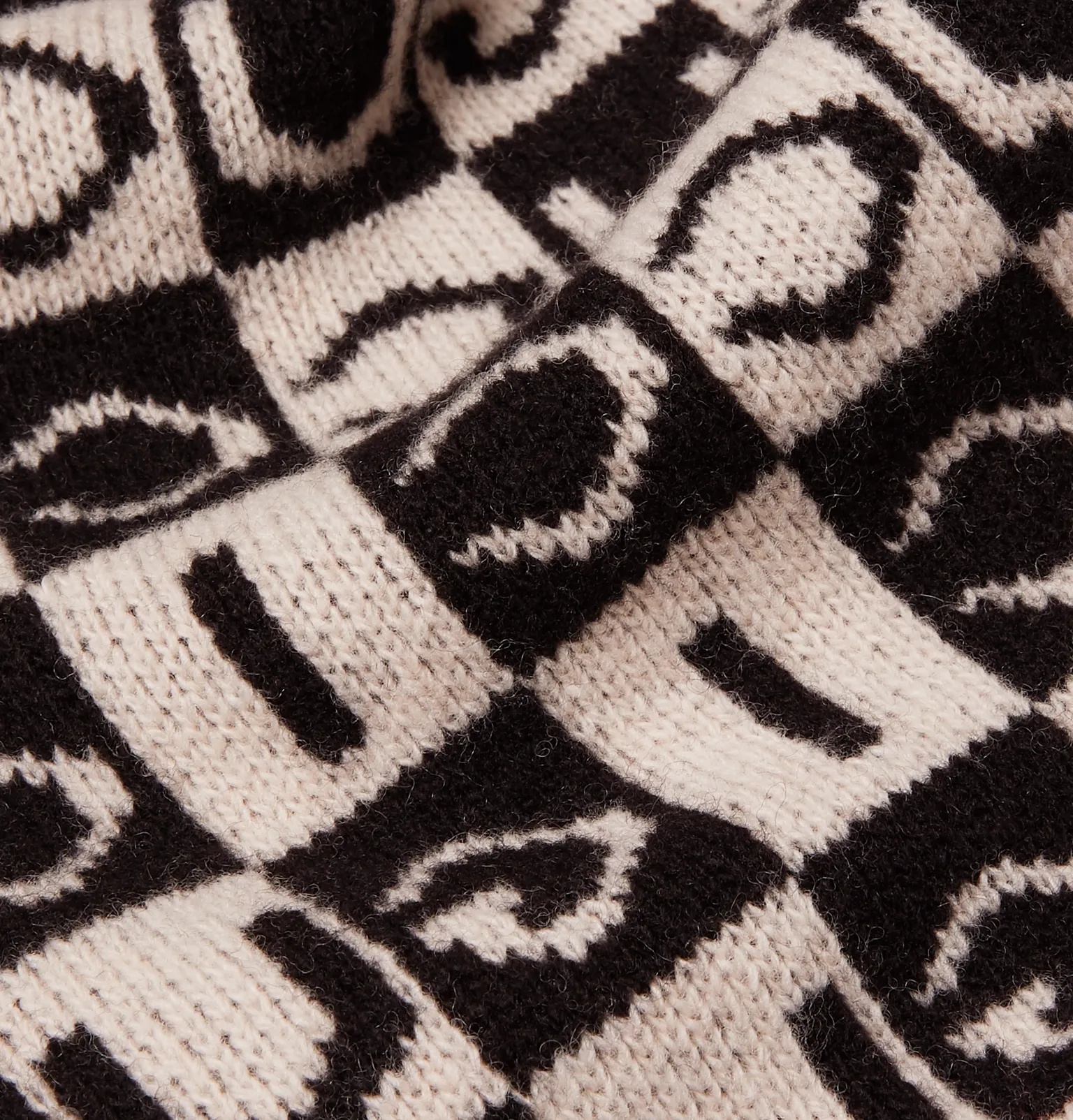 Logo-Jacquard Wool Scarf - 3