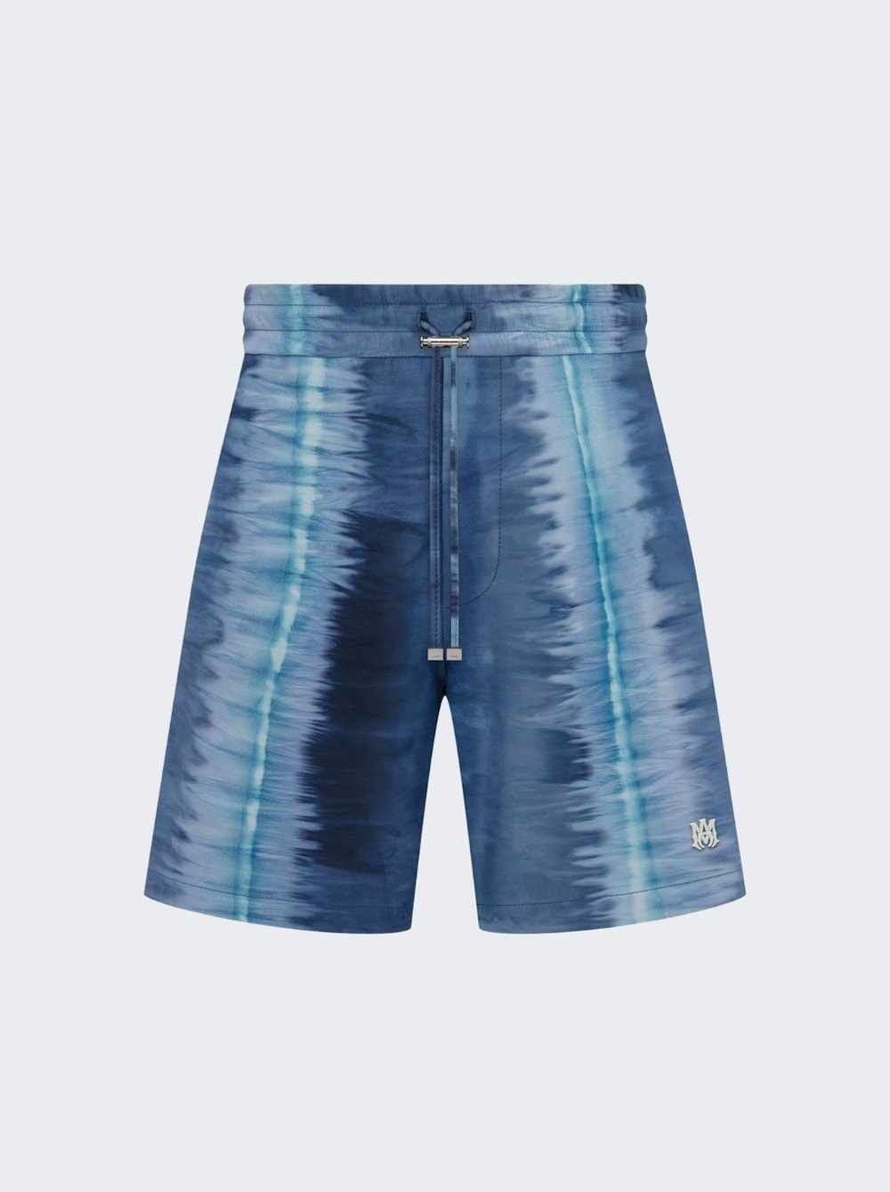 Leather Tie Dye Shorts Blue - 1