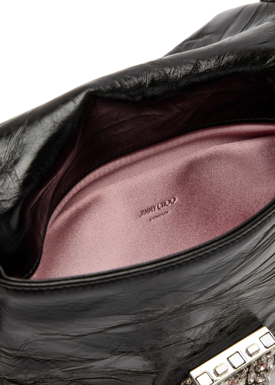 Jimmy Choo Zandra Crystal-embellished Leather Shoulder bag - 4