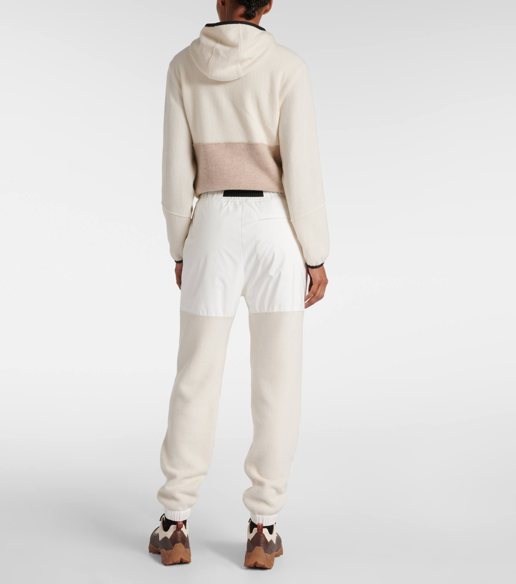 Cashmere and technical track pants - 3