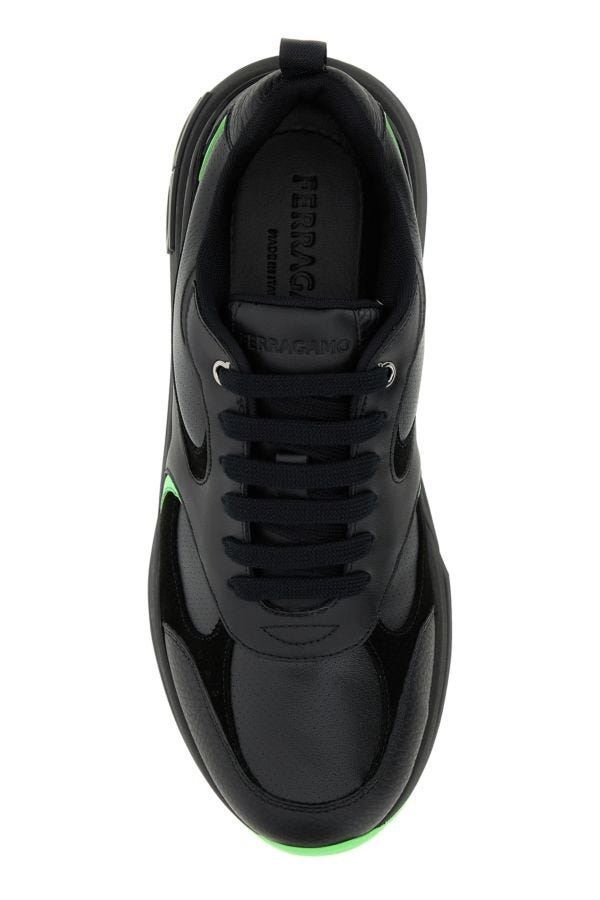 Black leather Cosimina sneakers - 4