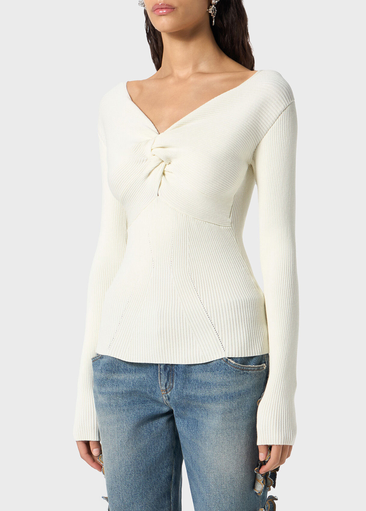 RIBBED TOP WITH KNOT - 4