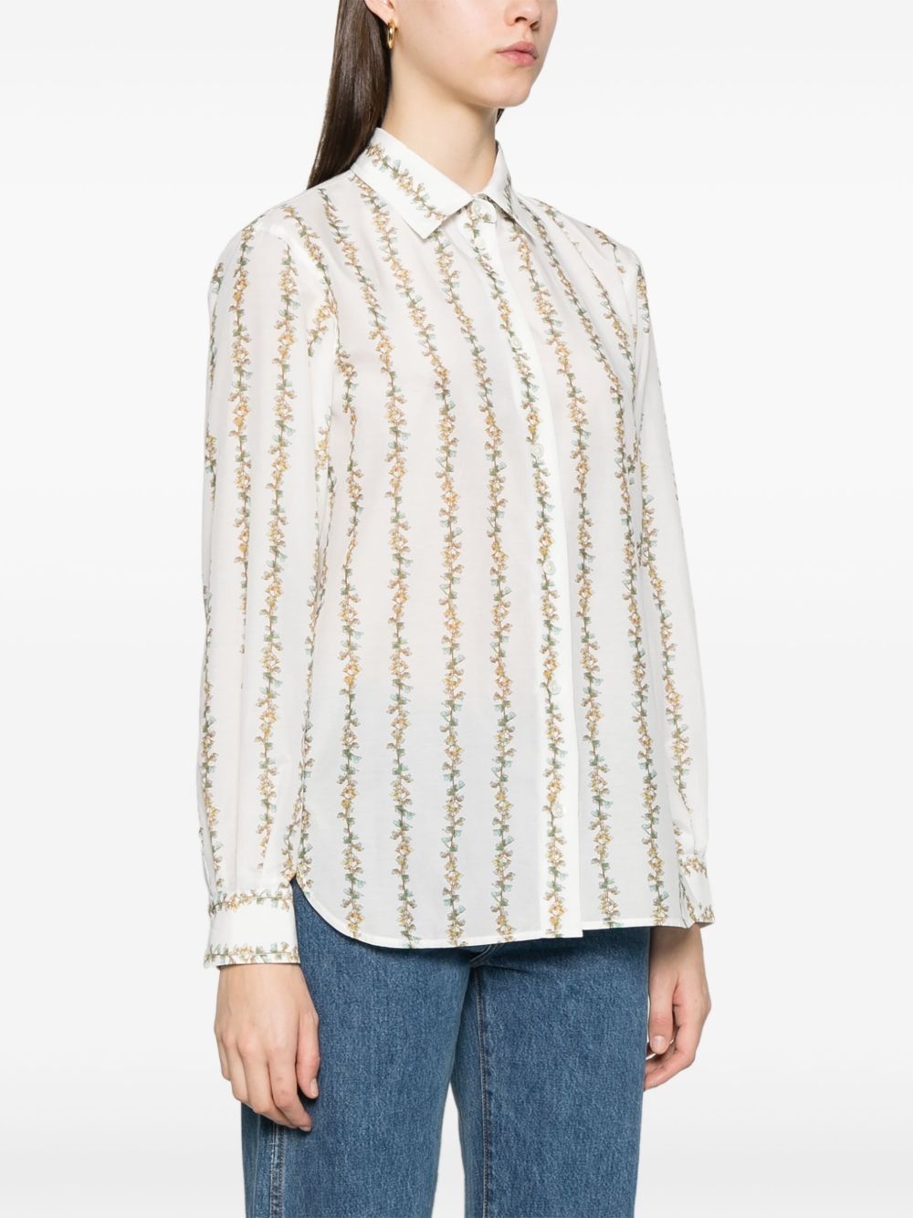 Inflorescence-print shirt - 3