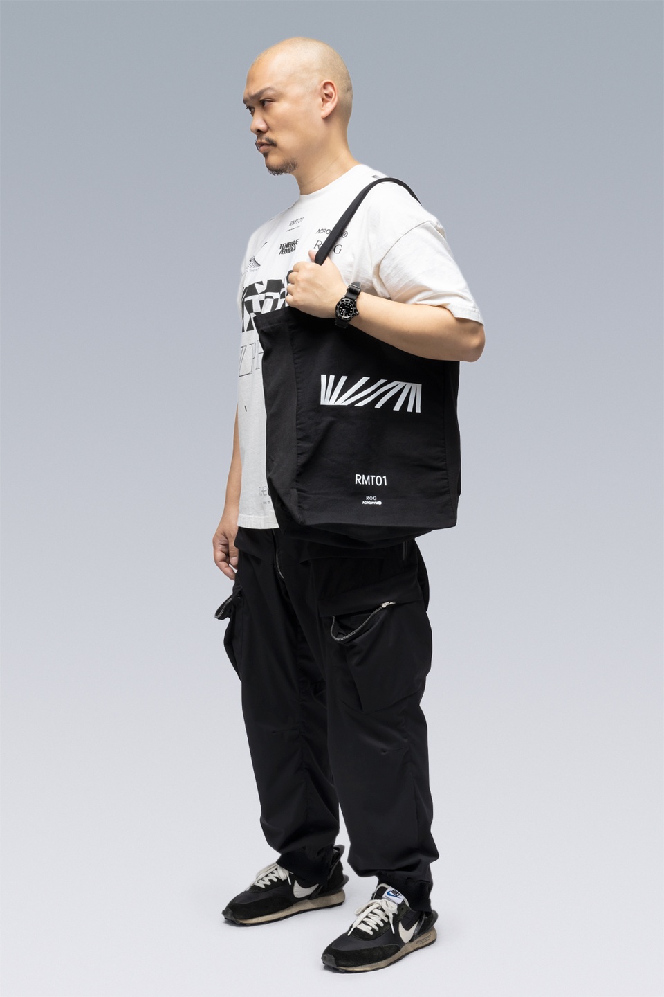 FIS10-RS Canvas Tote Bag Black - 3