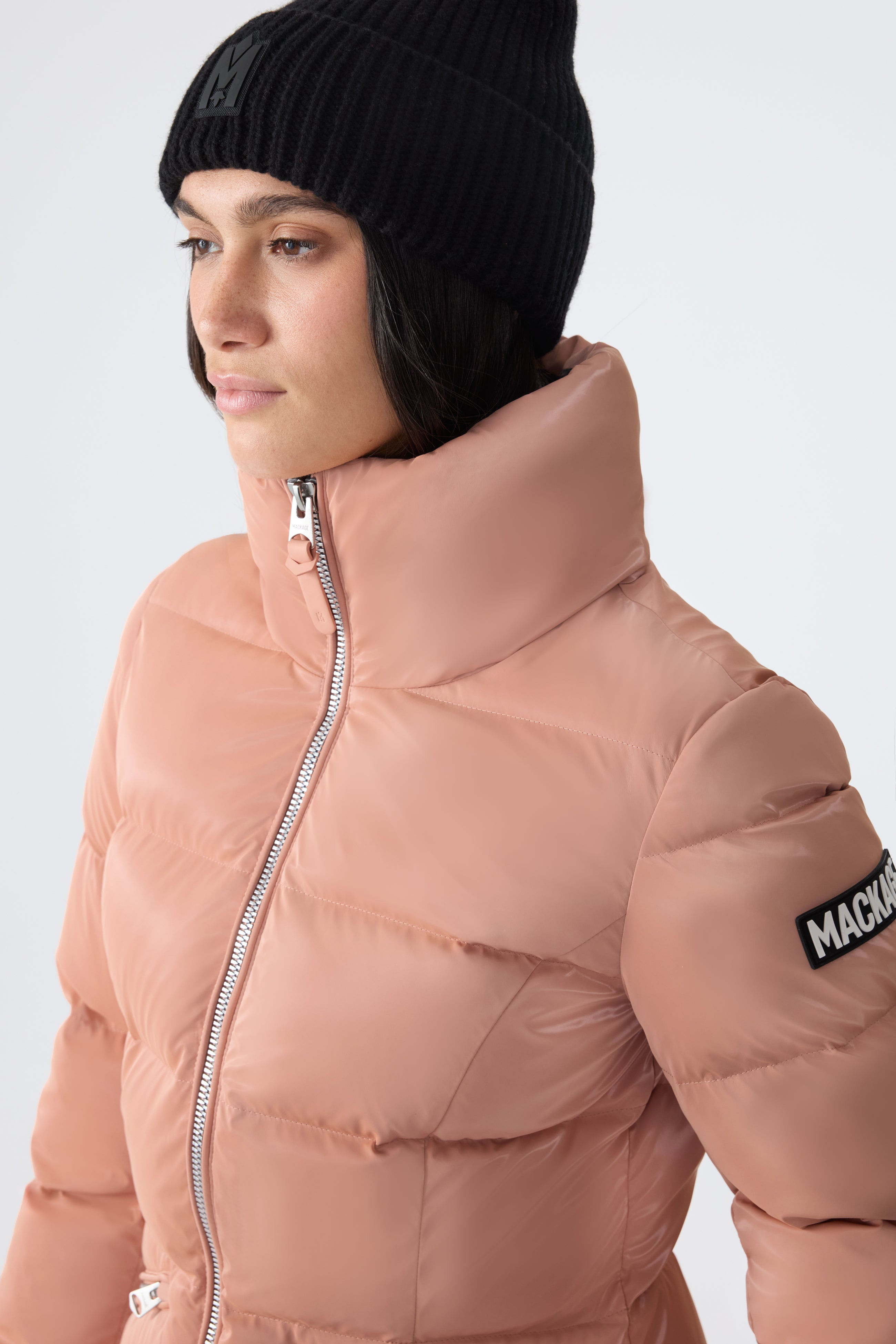 MADALYN-GLO High-Gloss Down Jacket With Removable Hood - 5