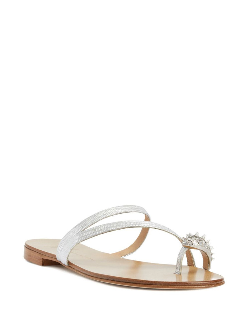 Giuseppe Zanotti Febe crystal-embellished leather sandals outlook