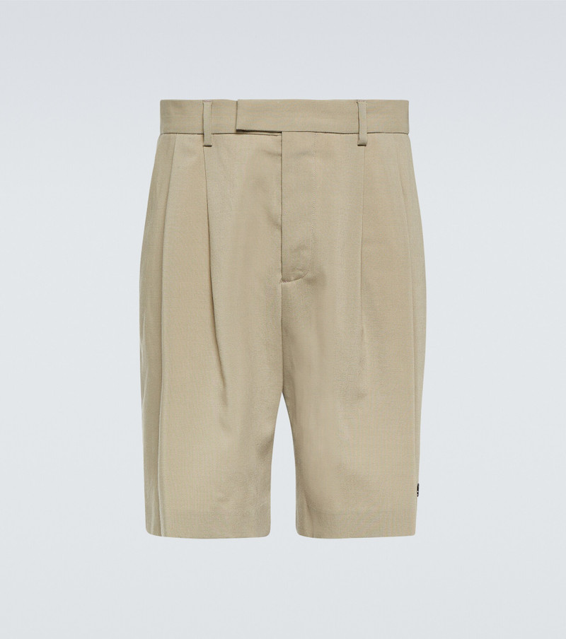 Wool-blend Bermuda shorts - 1