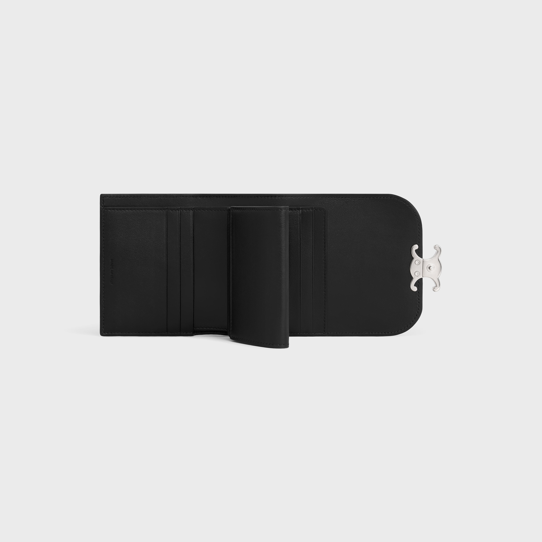 Small Flap Wallet TRIOMPHE in Shiny calfskin - 4