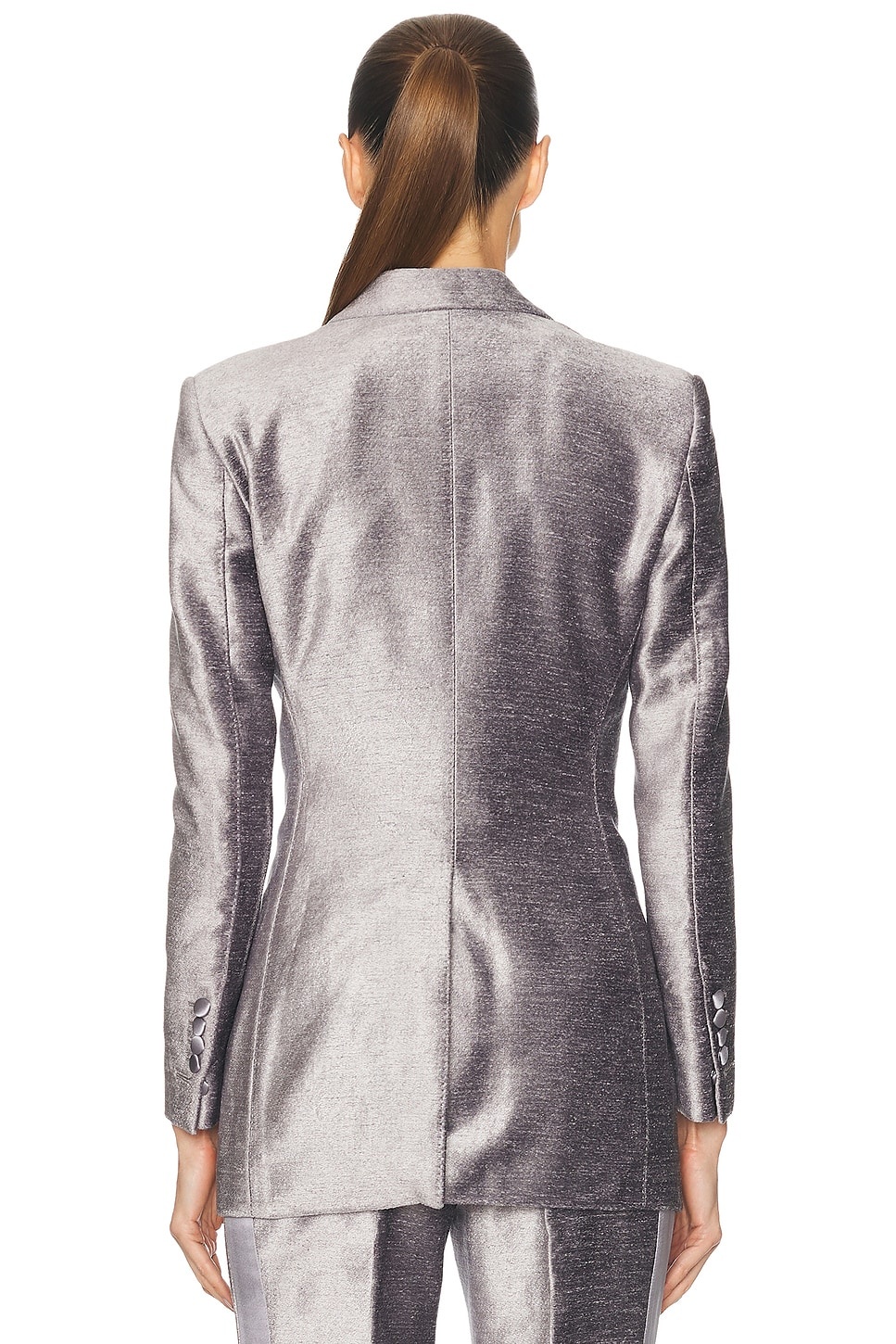 Single Breasted Tuxedo Jacket - 4