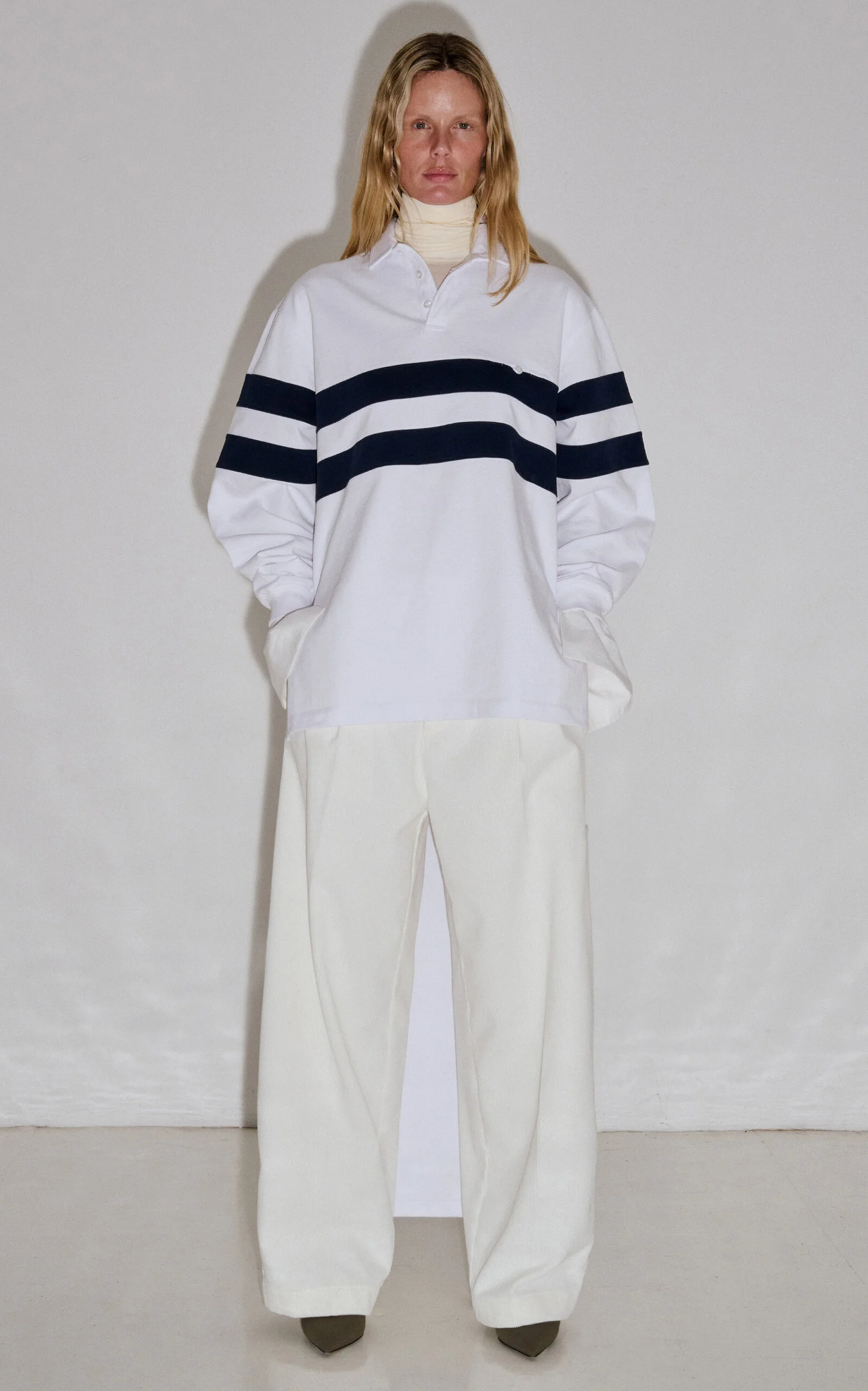 Jill Striped Cotton Rugby Shirt stripe - 1