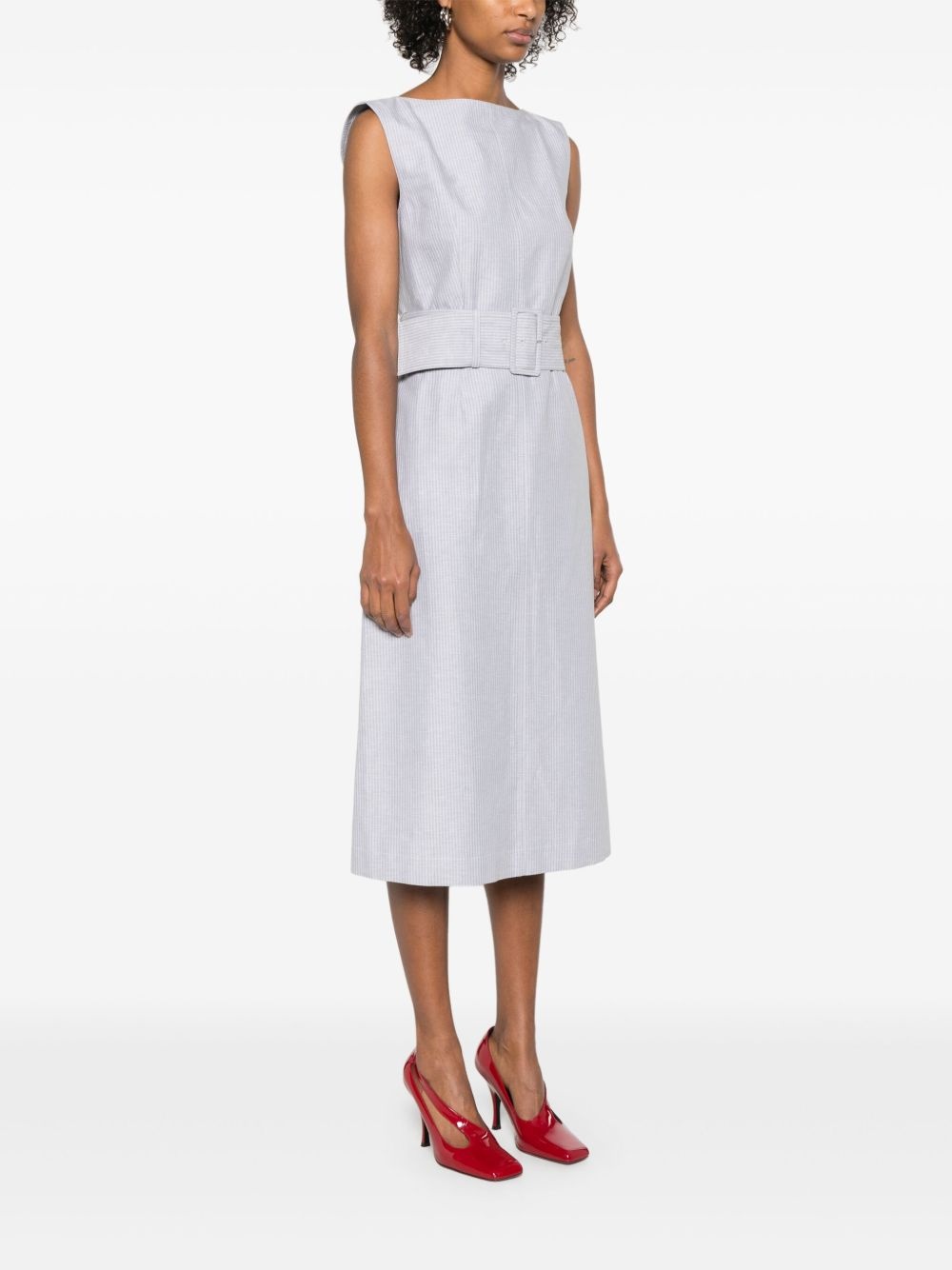 striped midi dress - 3