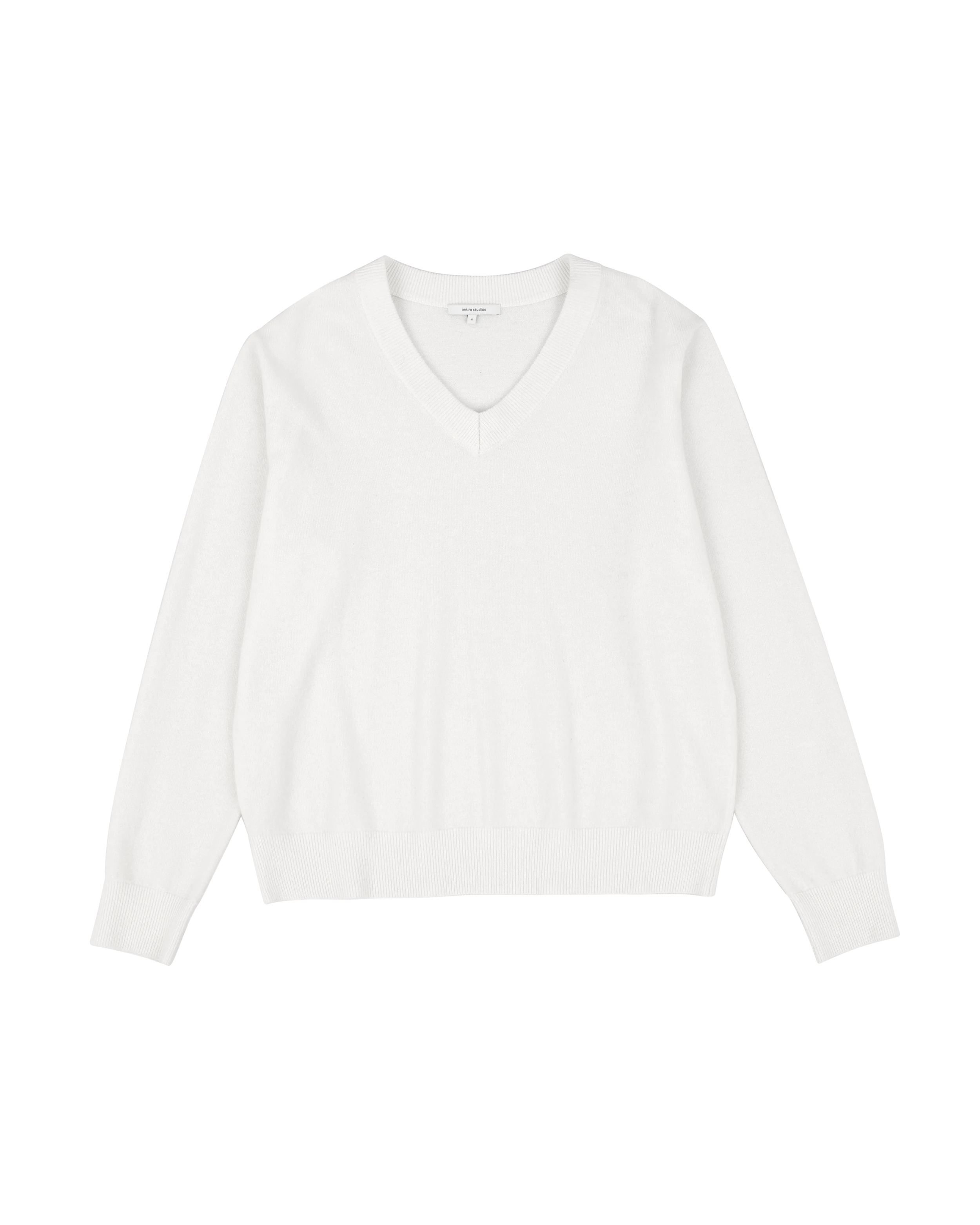 KNIT V-NECK BONE - 3