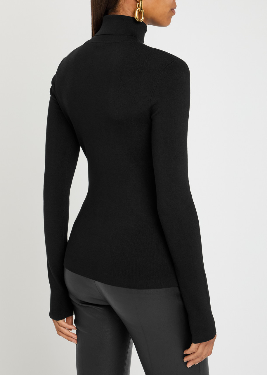 Joseph Ribbed Stretch-silk Knit top - 3