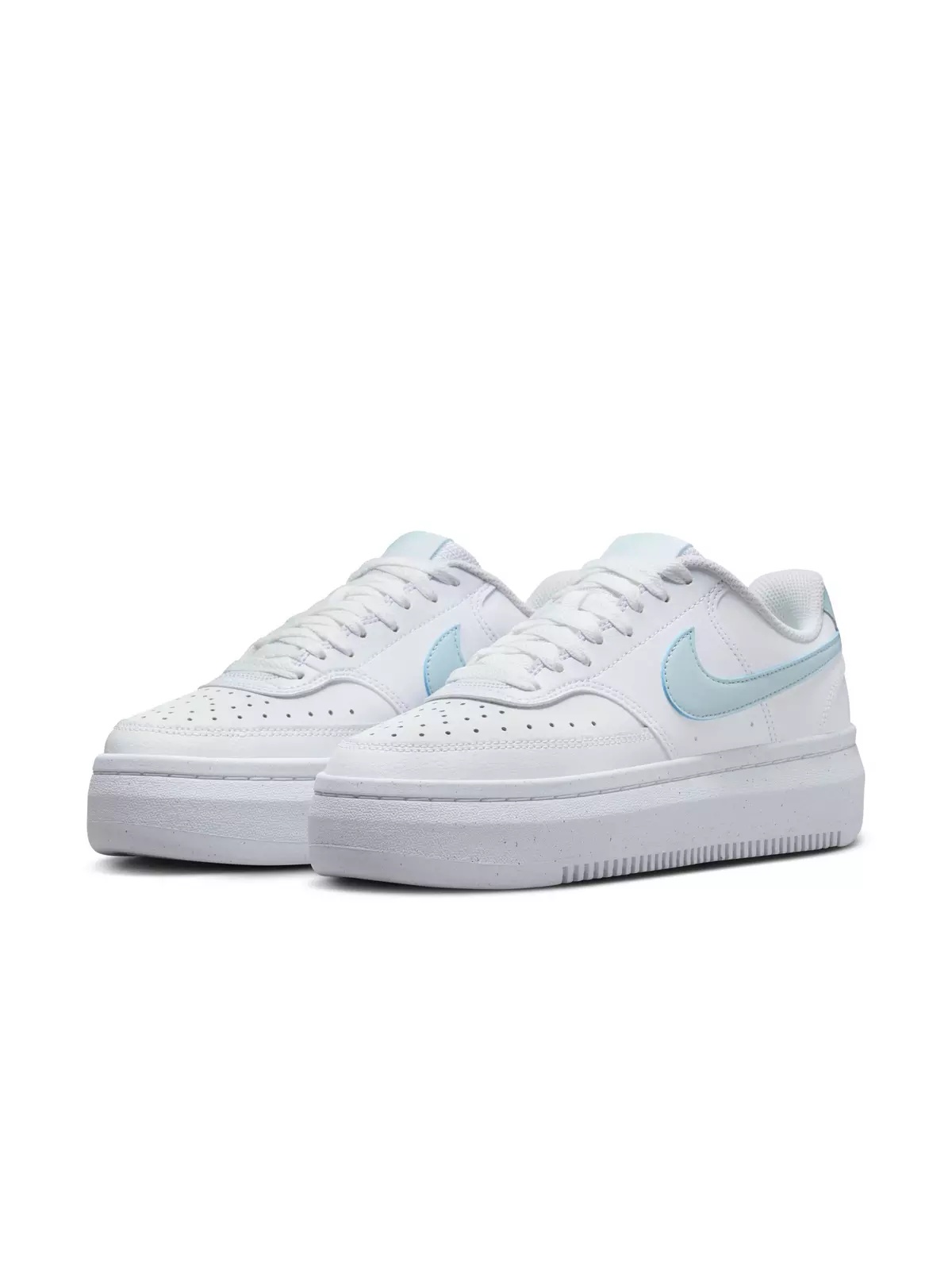 Court Vision Alta "White/Glacier Blue" Women's Shoe - 3