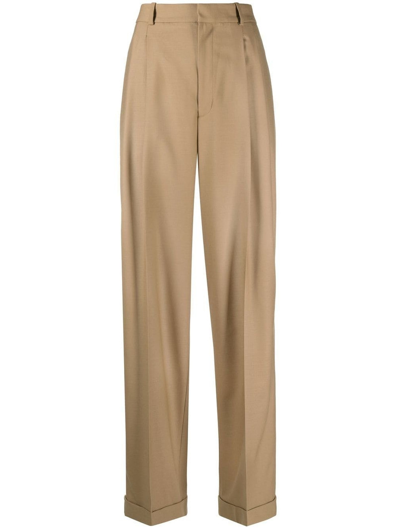 stretch-wool straight-leg trousers 1