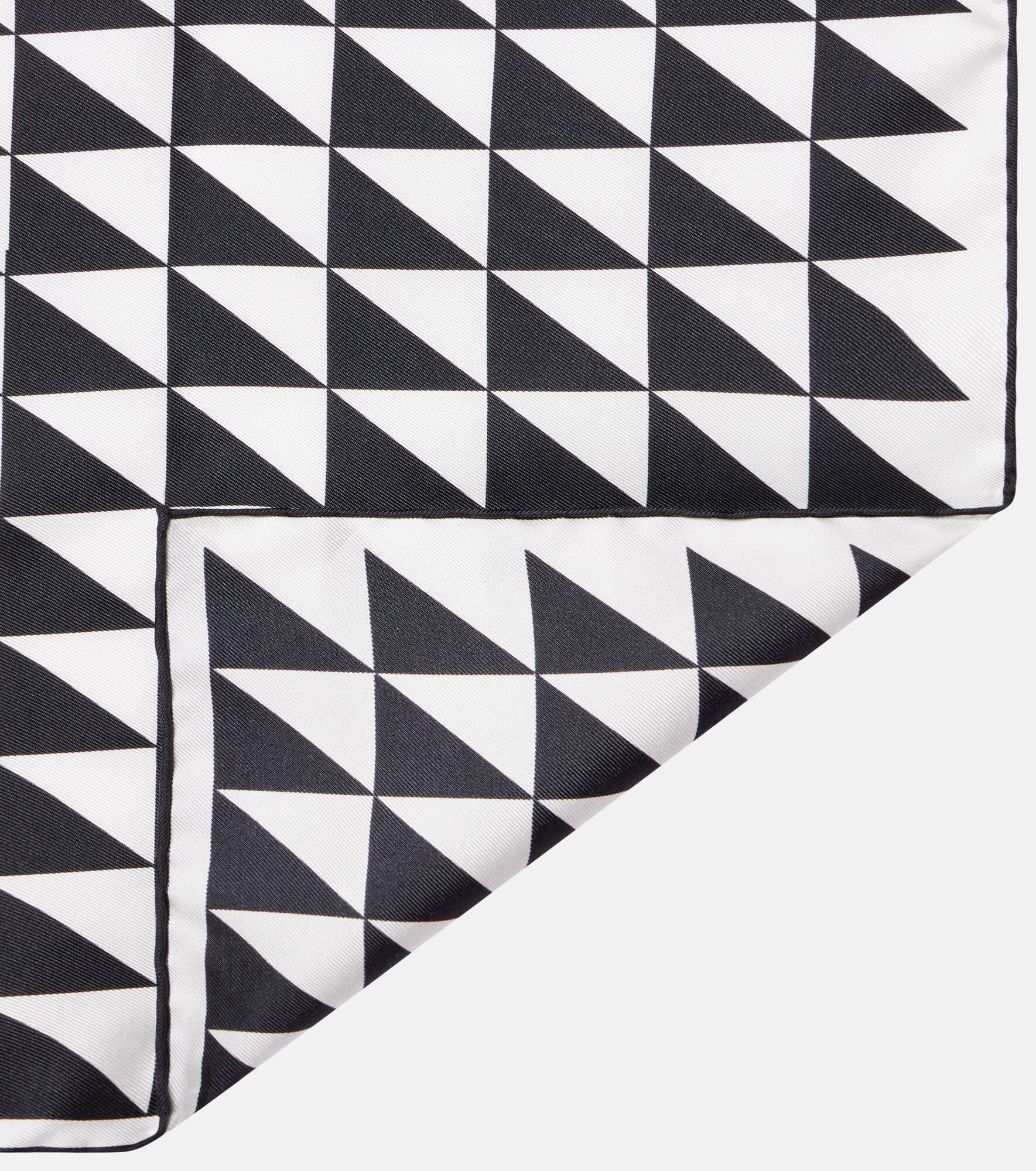 Printed silk twill scarf - 5