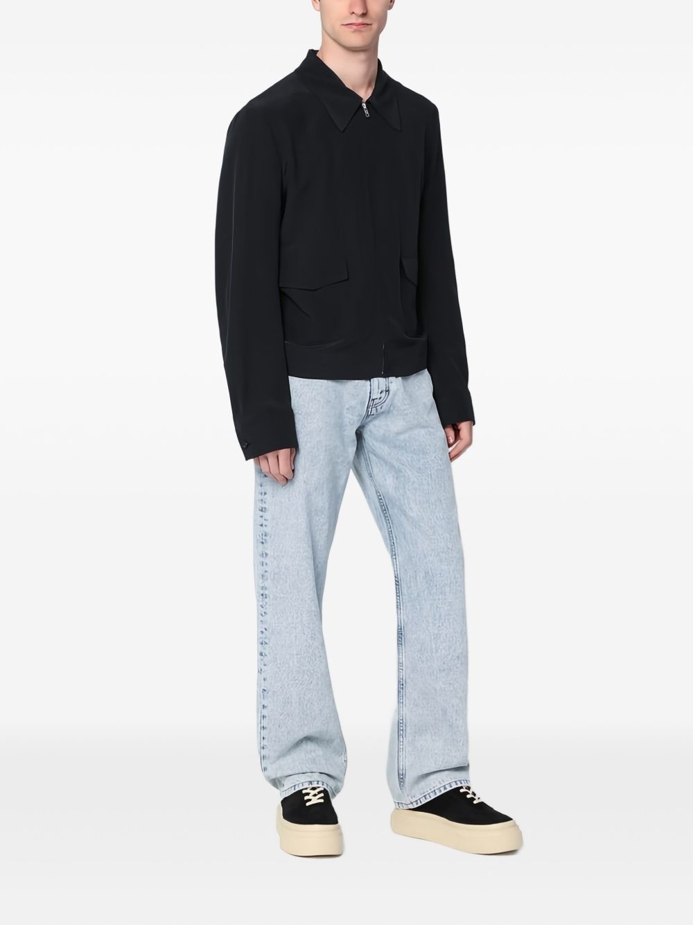 zip-up shirt jacket - 2
