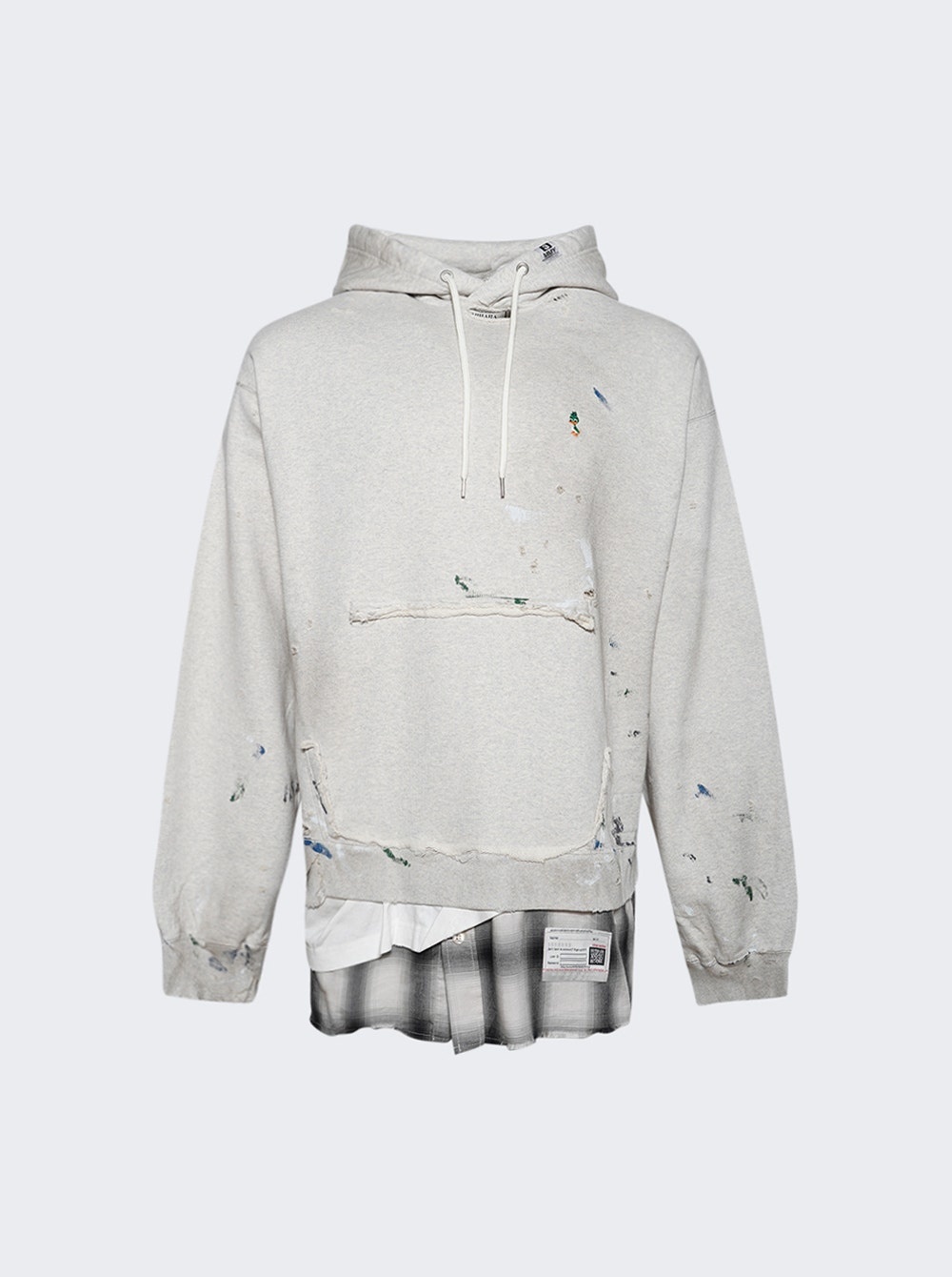 Triple Layered Hoodie White - 1