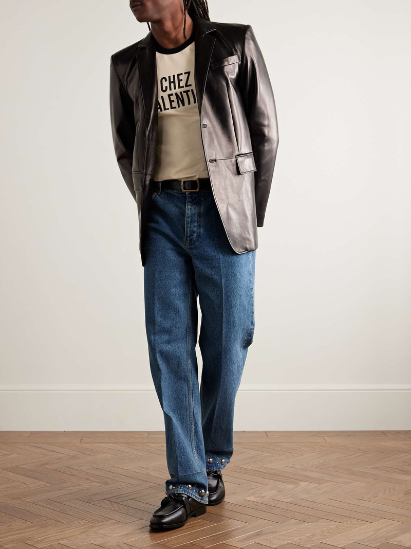 Valentino Slim-Fit Colour-Block Logo-Print Cotton-Jersey T-Shirt outlook