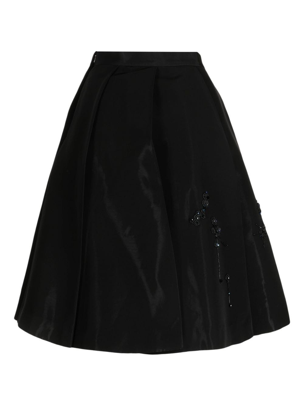 embroidered high-waisted skirt - 2