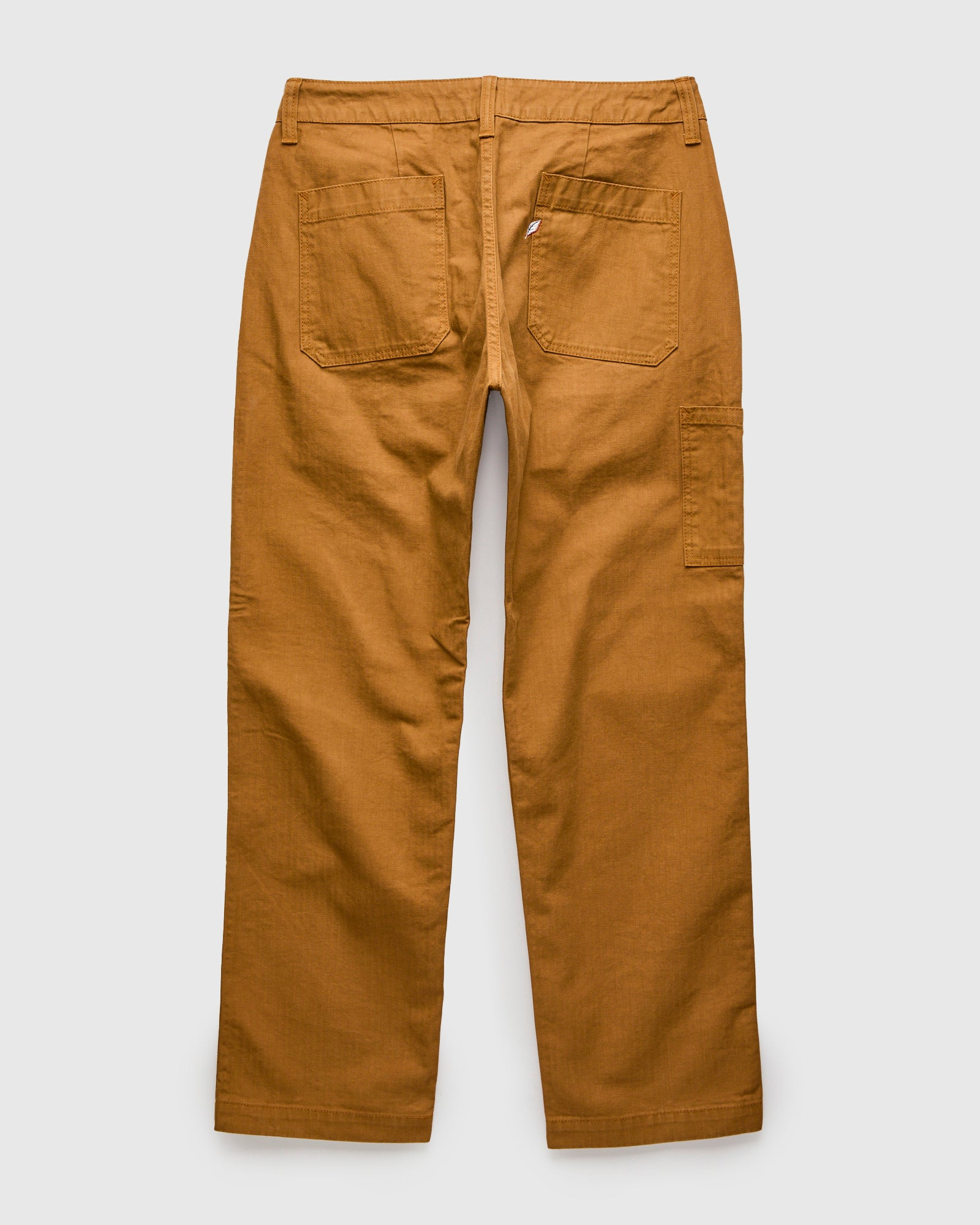 Sulfur Dye Herringbone Work Pants in Camel - 2
