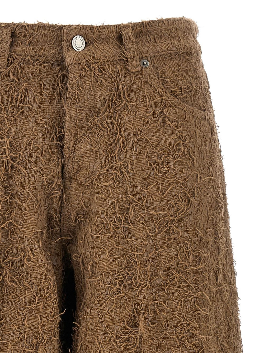 Becky fur-effect cotton jeans - 3