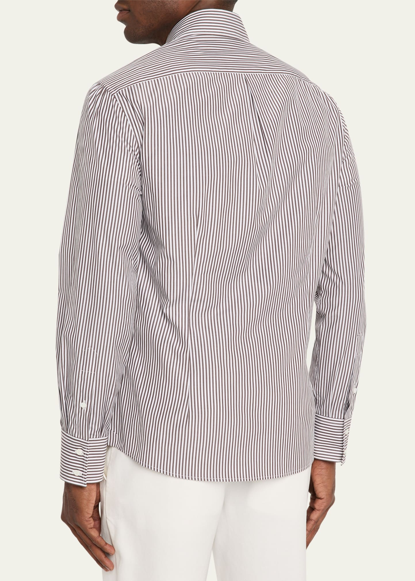 Men's Narrow Striped Long-Sleeve Shirt - 3