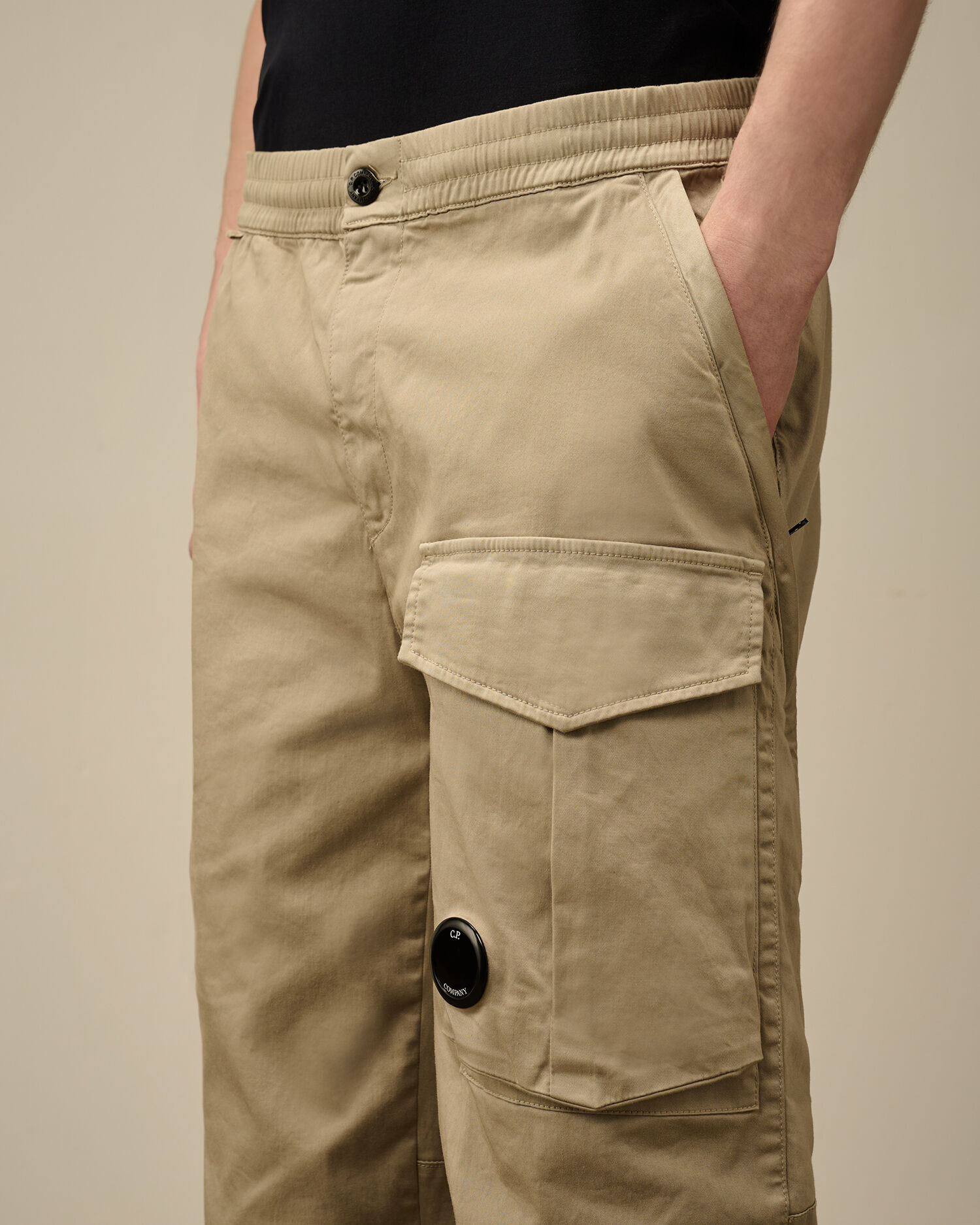 Stretch Sateen Regular Cargo Pants - 5