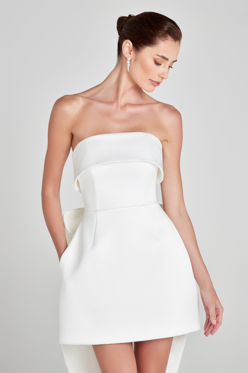 NADINE MERABI Heather White Dress outlook
