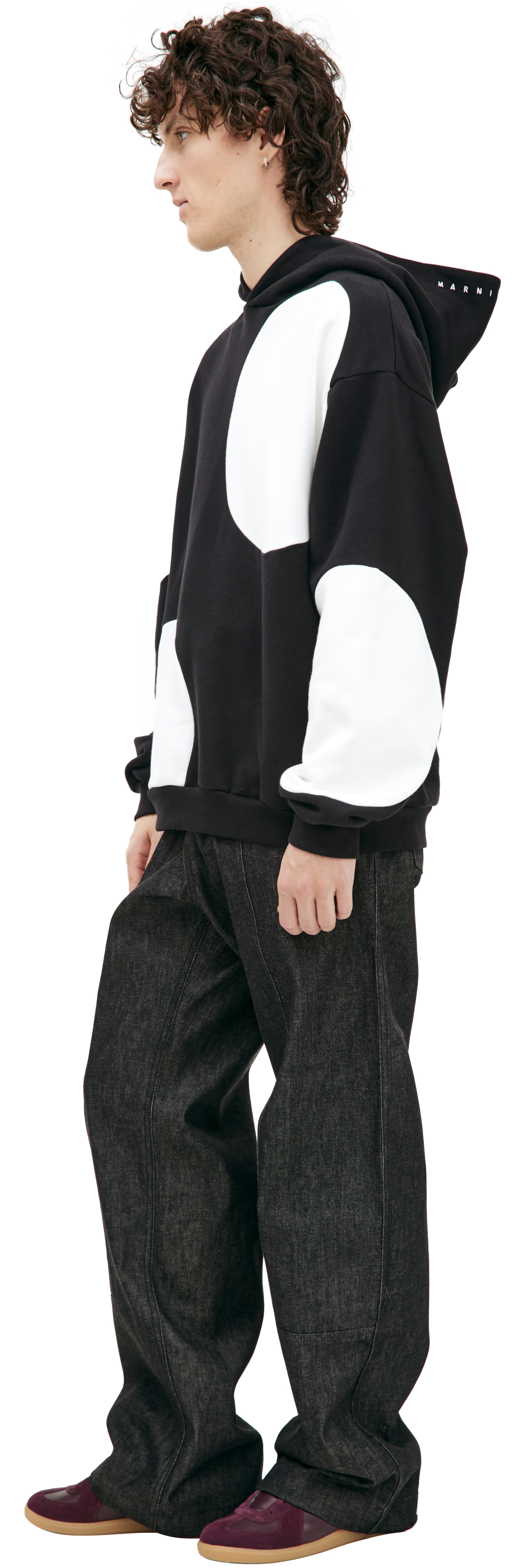 OVERSIZE MONOPRINT HOODIE - 2